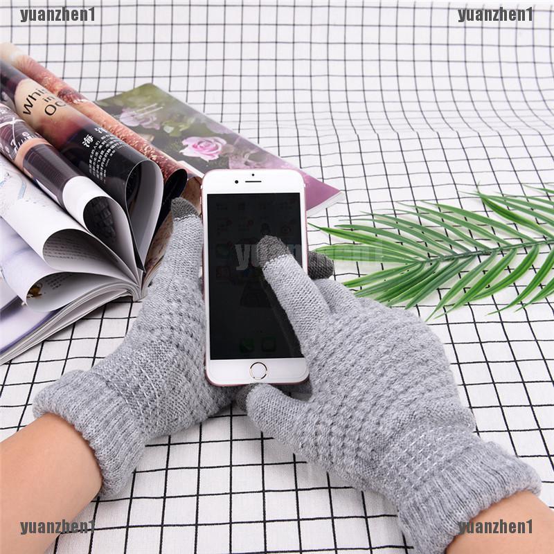 Găng Tay Len Mùa Đông Có Thể Sử Dụng Màn Hình Cảm Ứng