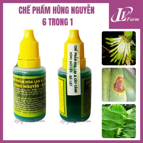 Chế Phẩm HÙNG NGUYỄN 6 IN 1 - Lọ 20ml - Kích Rễ, Kích Keiki, Trị Nấm Bệnh Cho Hoa Lan, Cây Cảnh