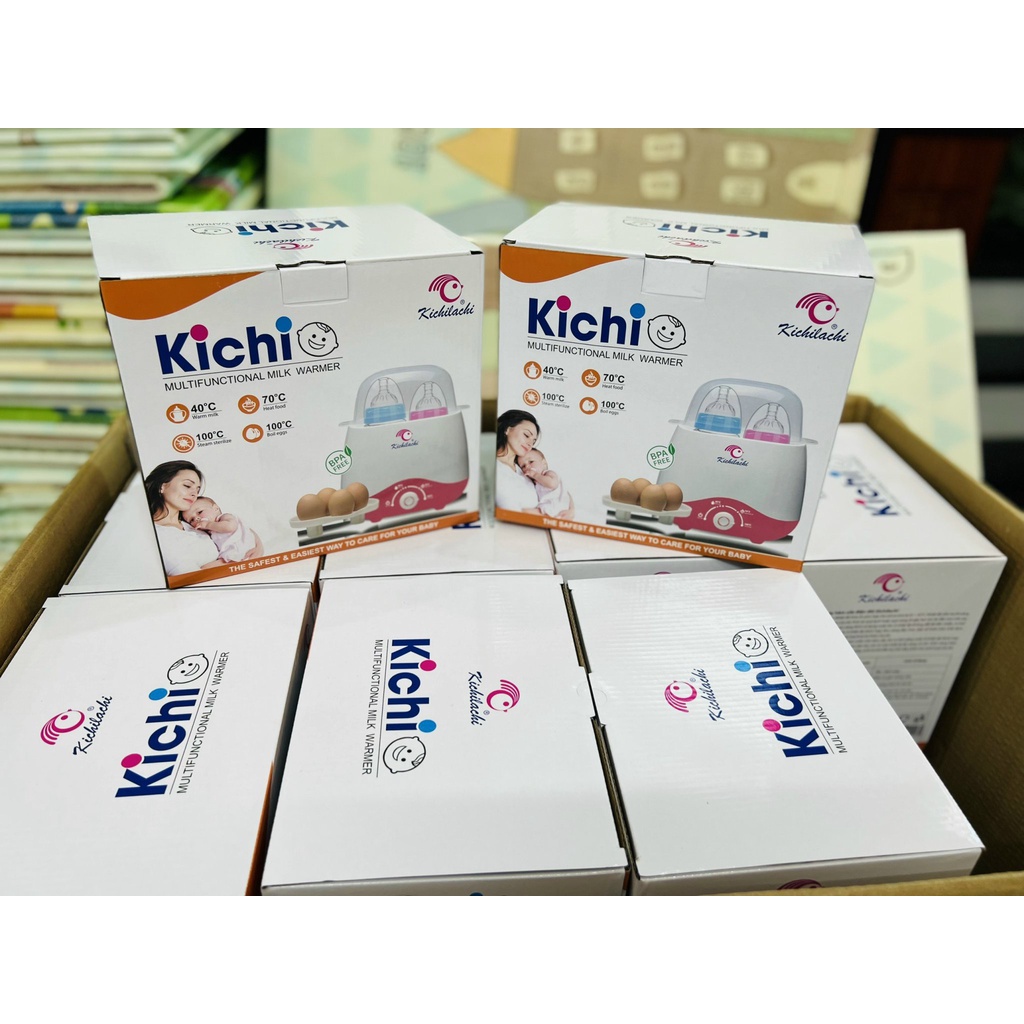 Máy hâm sữa và thức ăn siêu tốc KICHI, may u sua ham sua giữ nhiệt cho bé sơ sinh trẻ em công nghệ Nhật Bản