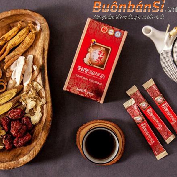 Nước Uống Hồng Sâm Người Lớn Sang A Korean Red Ginseng Extract Dailytime 10ml x 30 Gói Hàn Quốc