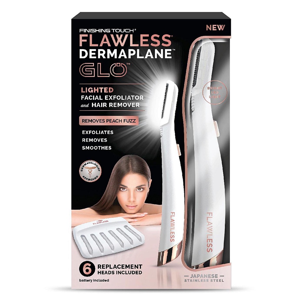 Máy cạo lông mặt Finishing Touch Flawless Dermaplane Glo