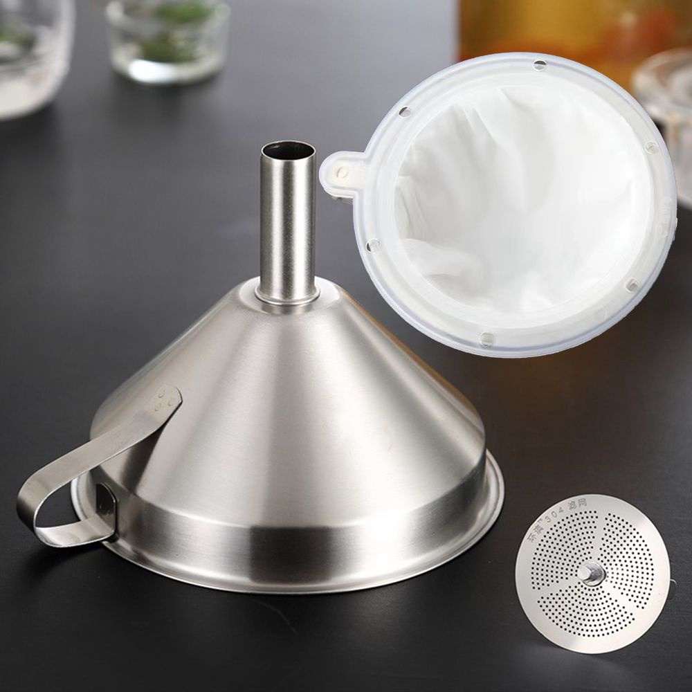 Phễu lọc dầu bằng thép không gỉ tháo rời được tiện dụng cho nhà bếp