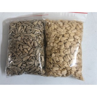 Combo hạt hướng dương và hạt dưa tách vỏ, mỗi loại 300g