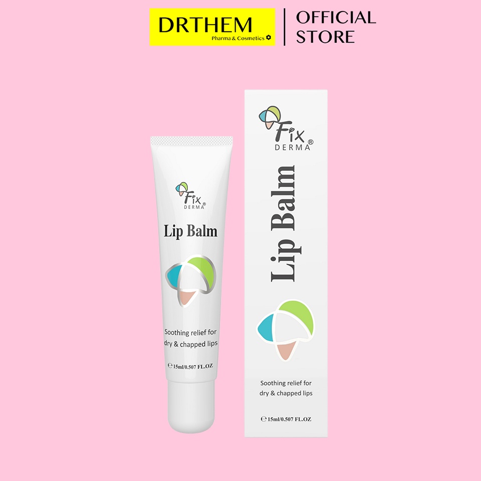 Son Dưỡng Môi Fixderma Lip Balm 15ml - Giúp Giảm Khô Môi, Mềm Mại