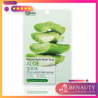 Miếng đắp mặt nạ lô hội Benew Natural Herb Mask Pack Aloe 22ml