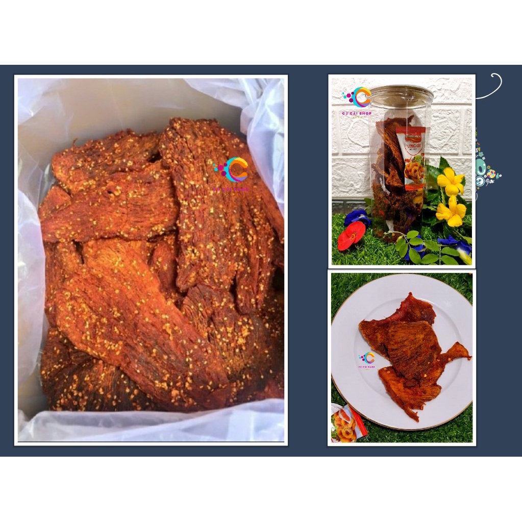 Hủ pet 300g Khô bò miếng loại 1 siêu ngon (Mềm - Thơm ngon - đậm vị ) | Củ Cải Shop | BigBuy360 - bigbuy360.vn