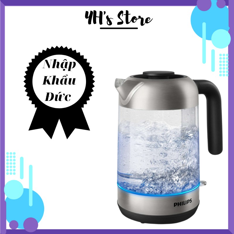 Ấm đun nước siêu tốc Philips 1,7L HD9339 ấm siêu tốc thủy tinh