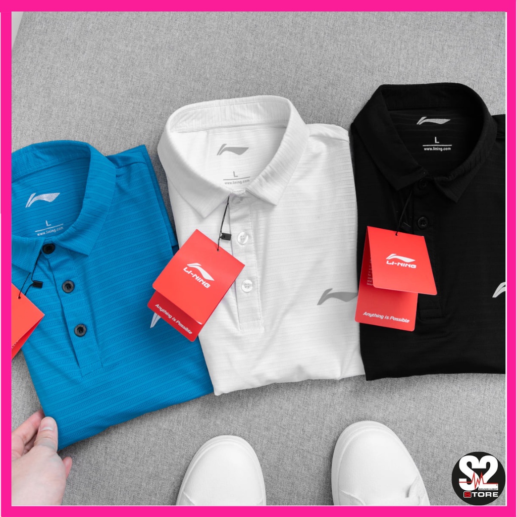 Áo thể thao NAM lining, áo phông polo mùa hè danh cho nam thương hiệu LINING lịch sự sang trọng