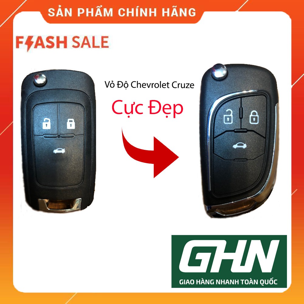 Vỏ Chìa Khóa Cruze, Vỏ Chervolet Độ Gập.