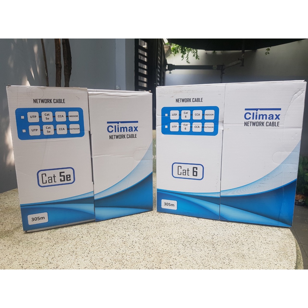 90m đến 120m cáp mạng Climax chuẩn UTP lõi CCA – cáp lan, dây lan