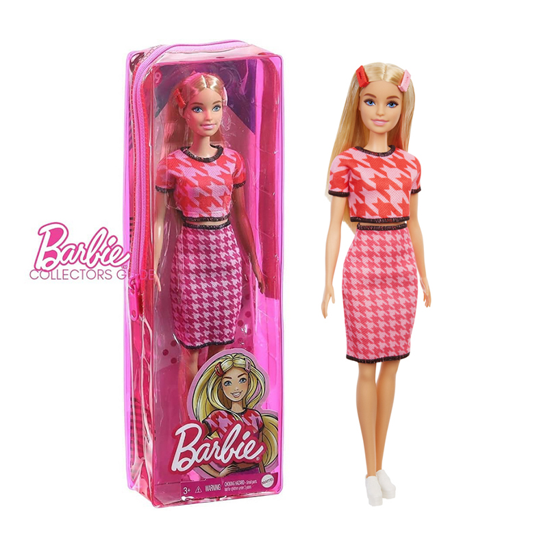 Đồ Chơi BARBIE Búp Bê Thời Trang Barbie - Houndstooth Top / Skirt Matching GRB59/FBR37