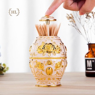 (hàng hot) Lọ đựng tăm đồng | LỌ ĐỰNG TĂM THÔNG MINH | HŨ ĐỰNG TĂM THÔNG MINH HỢP KIM HOA VĂN TÂN CỔ ĐIỂN