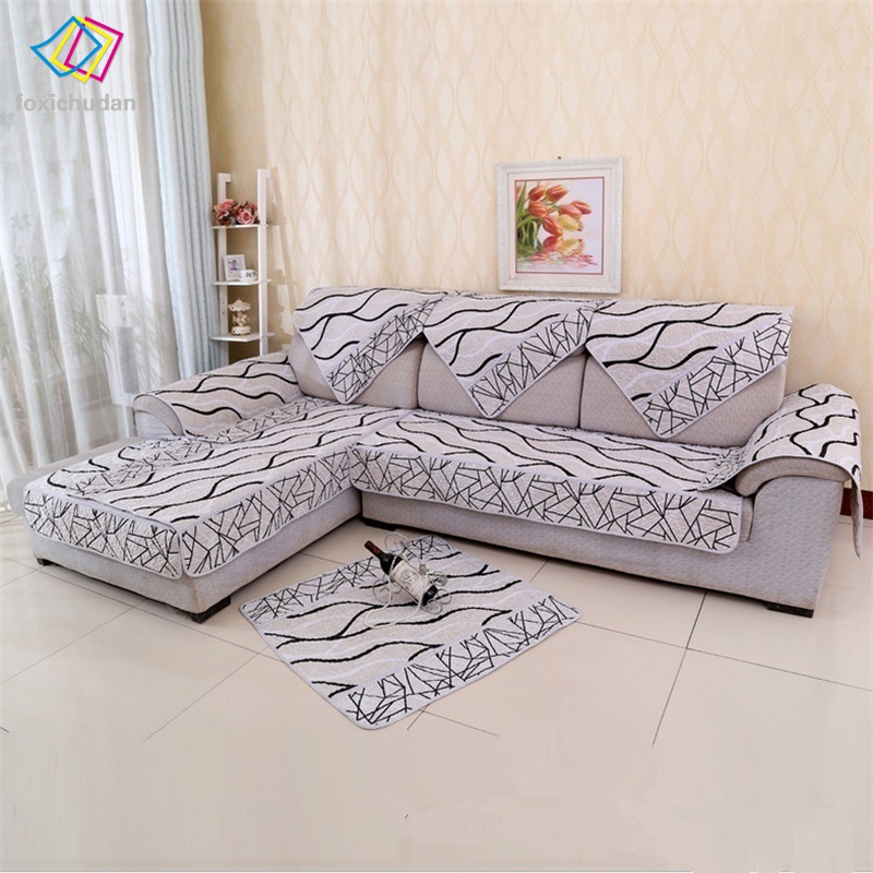 Tấm bọc sofa họa tiết đơn giản đẹp mắt