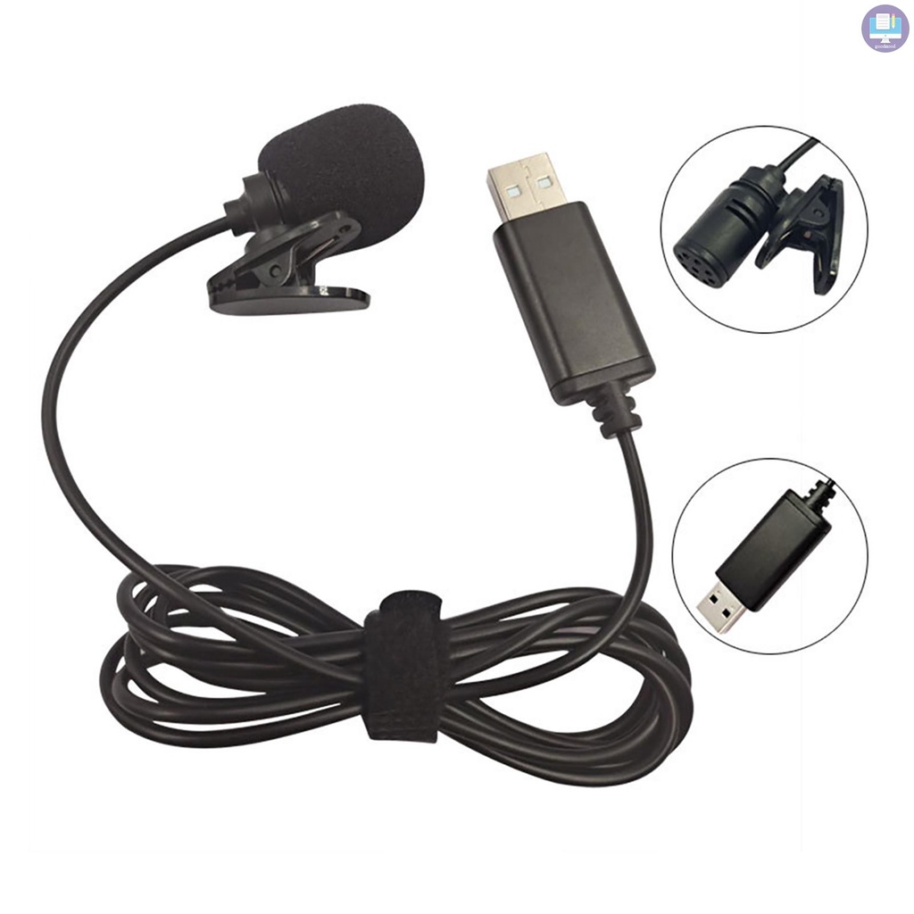Gm Bộ Micro Có Dây Usb Kẹp Ve Áo Đa Hướng Tiện Dụng Cho Pc Laptop