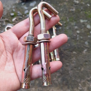 Combo 10 nở sắt móc, tác kê móc sắt phi 10mm