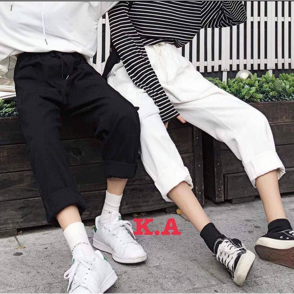 [FREESHIP ĐƠN TỪ 50K] Quần Kaki Nữ Túi Hộp Sắn Ống Cá Tính