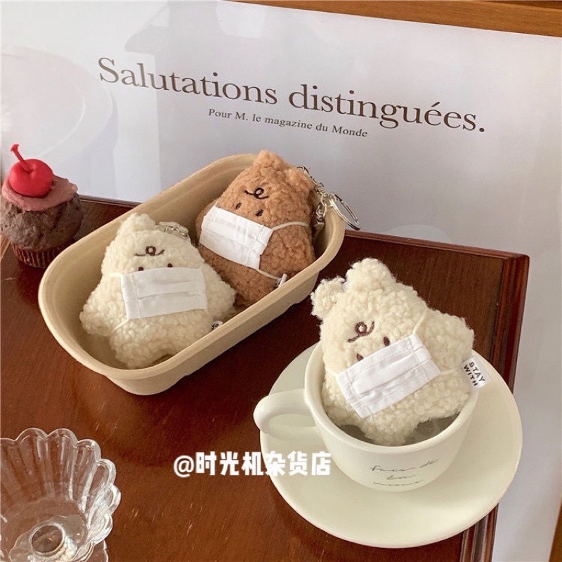 Móc khoá gấu mặt giận đáng yêu.Móc túi hay balo đẹp