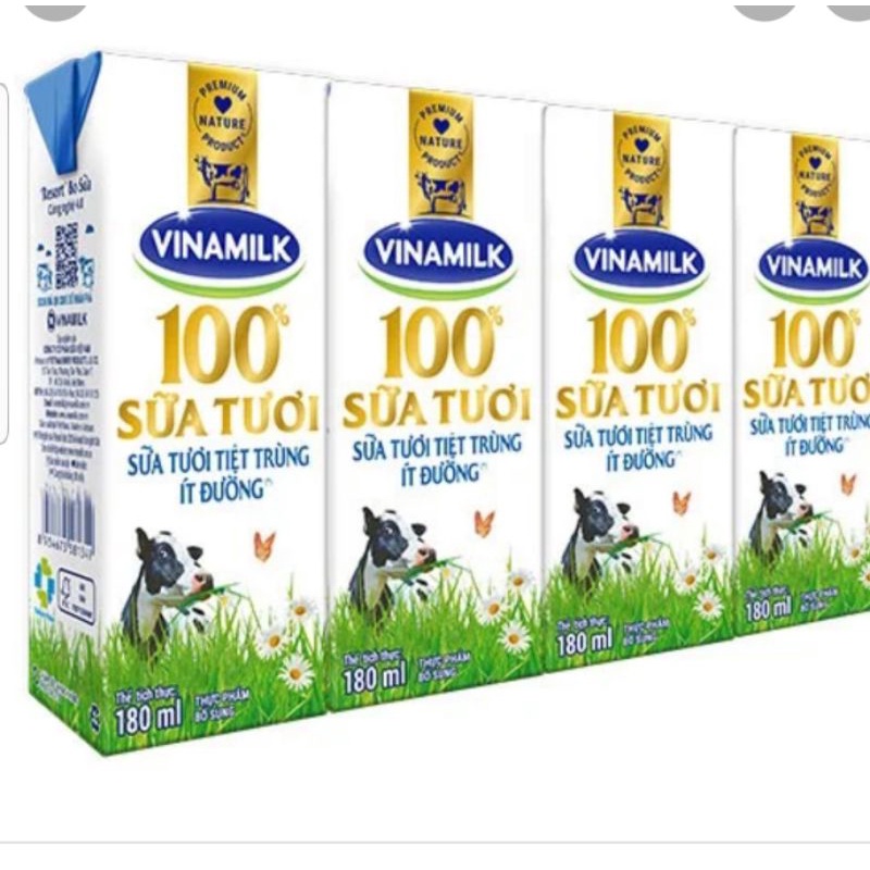 Lốc sữa tươi Vinamilk 180ml