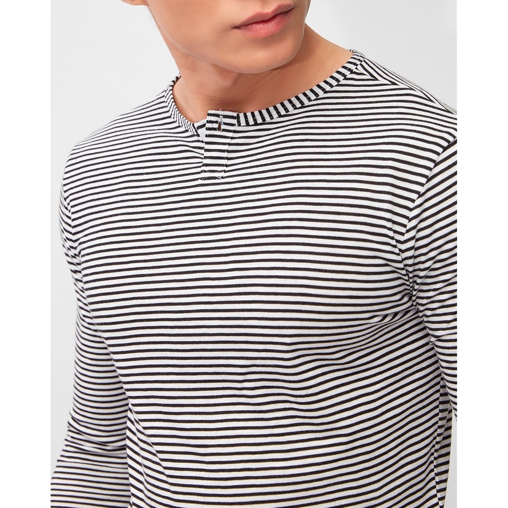 Áo thun nam sọc tay dài cổ trụ After All - A06-02 | BigBuy360 - bigbuy360.vn