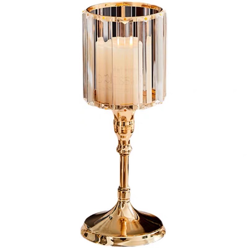 Bộ  chân nến pha lê trang trí decor đám cưới , sinh nhật