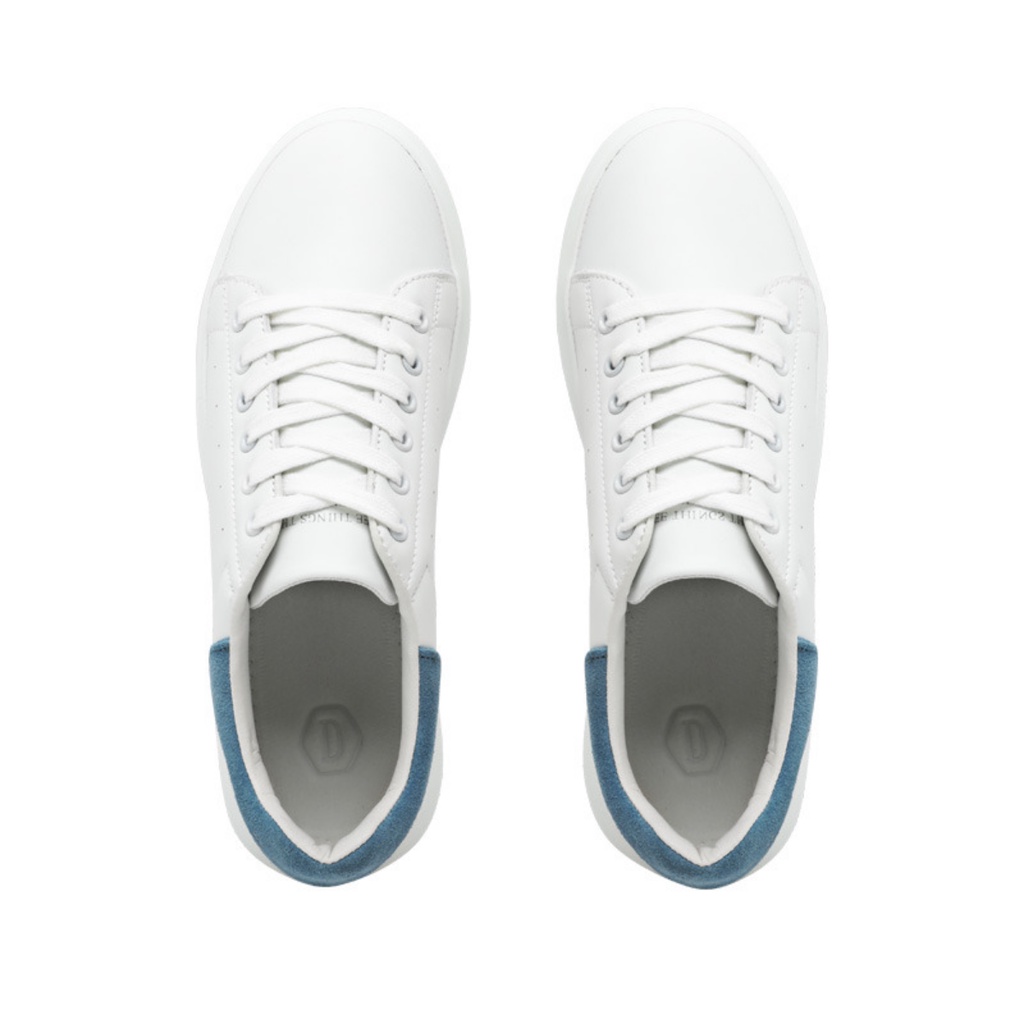 Giày DOMBA HIGH POINT SP Gót  Nhung  Xanh H-9012 (WHITE/BLUE SP) Nam Nữ  - Phối Đồ Đa Dạng (Váy, Crotop, Quần Jean,…)