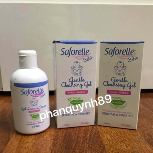 Gel tắm gội em bé Saforelle Bebe