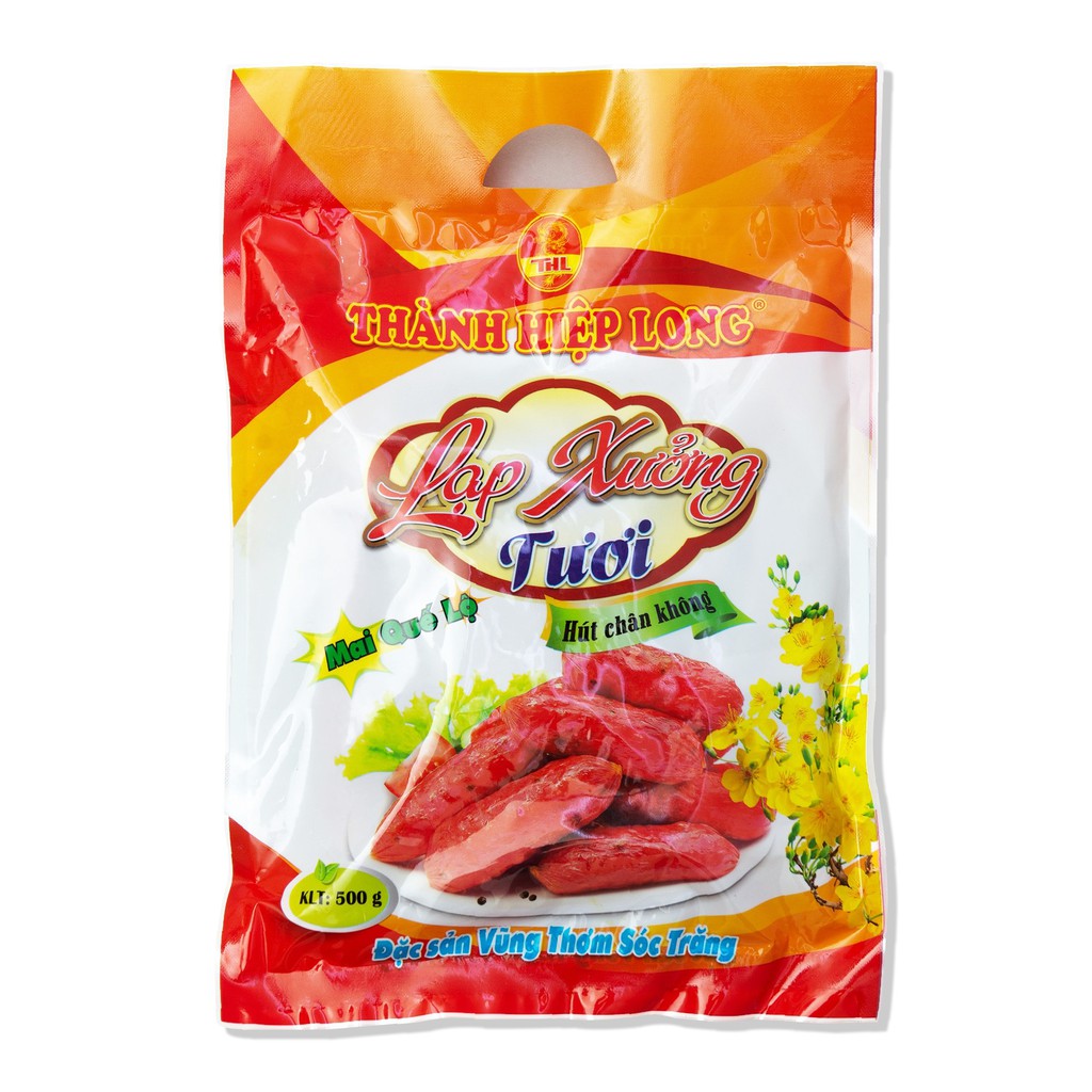 Lạp xưởng Tiêu Trung – Thành Hiệp Long – Hút chân không Túi 500gr