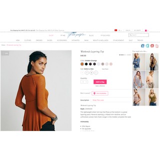 Áo form dài Free People BIGSIZE