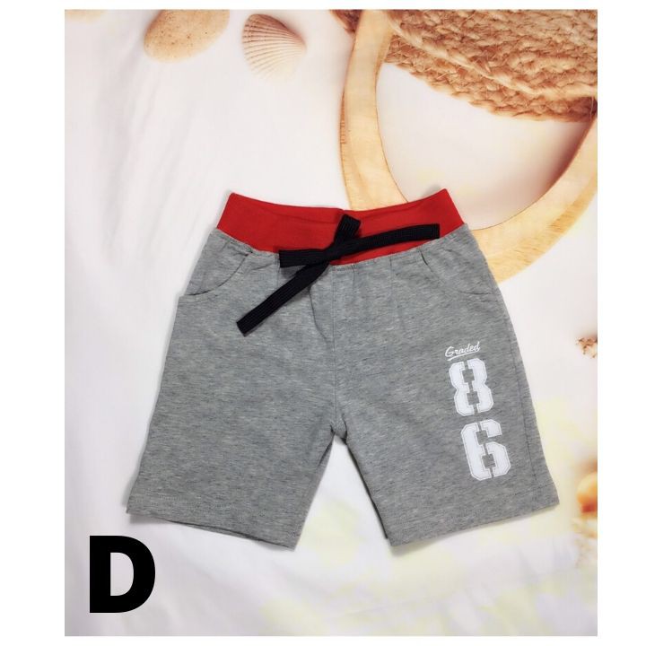 Quần short thun bé trai 9-16kg- Quần short- Thun cotton thoáng khí suốt ngày dài - Tomchuakids