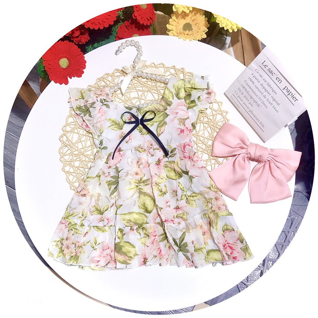 Mẫu Mới Váy Hoa Đủ Sắc Cho Bé Gái Mã BG527