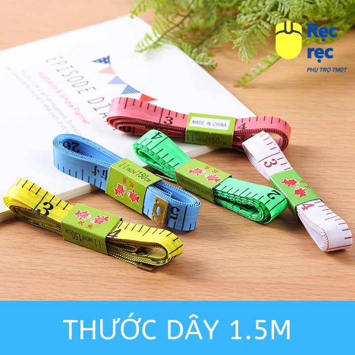 Combo 2 thước dây cuộn 1,5m - 2 hệ đo inch & mm