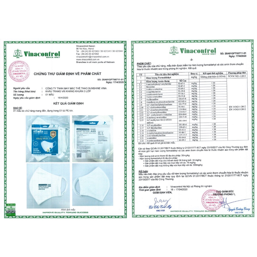 Khẩu Trang Kháng Khuẩn DONEXPRO Thiết Kế 3 Lớp Dày Dặn, Đảm Bảo Chất Lượng Sức Khỏe Hàng Đầu A95