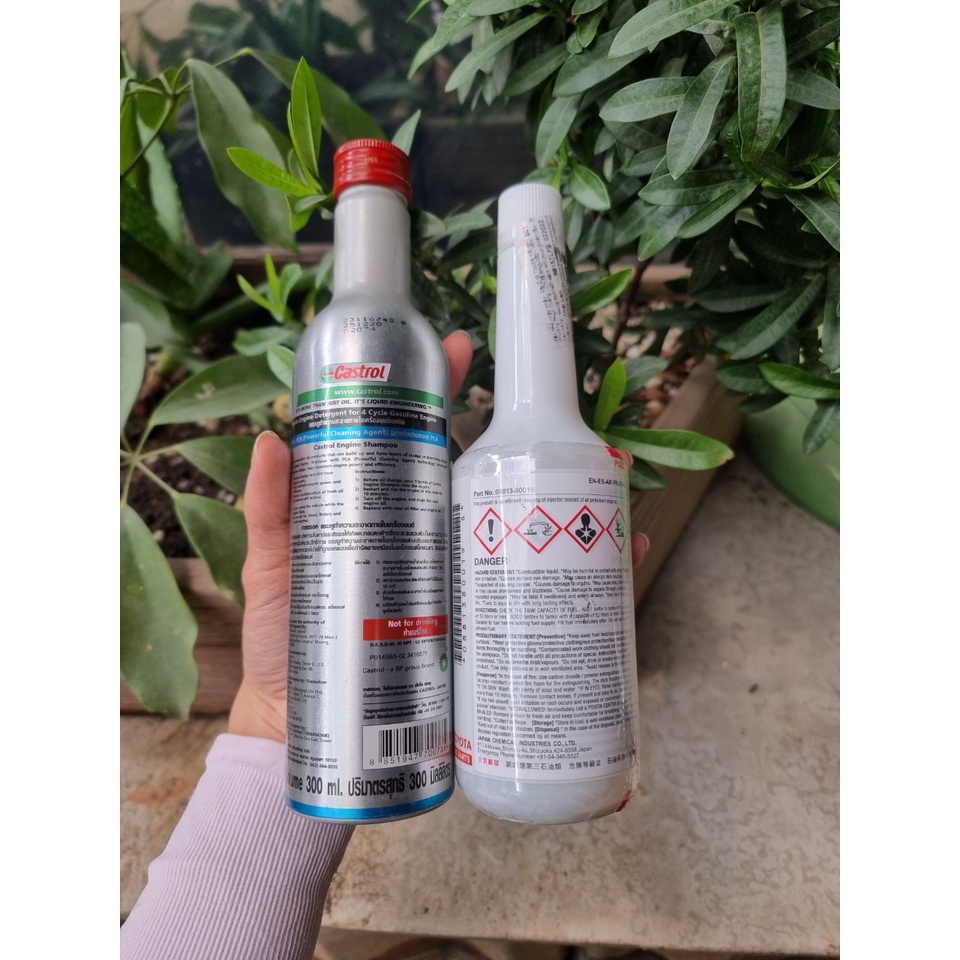 Combo 2 chai súc rửa động cơ xăng và làm sạch kim phun injector cleaner chính hãng