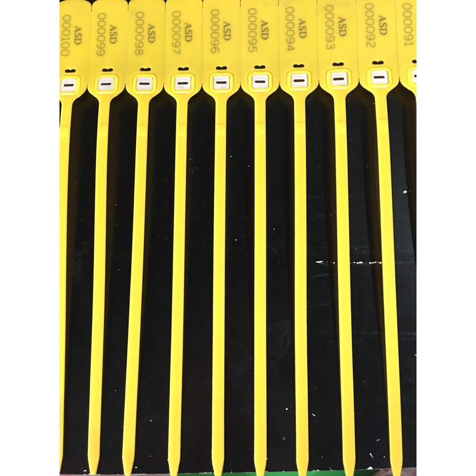 50 cái dây niêm phong xe tải, seal tạm container, seal cửa kho, cửa bảo vệ   lõi khóa thép.