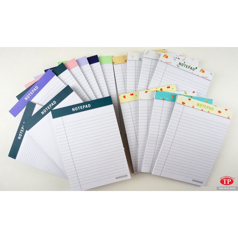 NOTEPAD A5-A4  đường xé răng cưa mịn TienPhatBook
