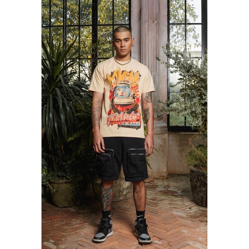 Áo Phông tay lỡ unisex mikenco câu bé phi hành gia