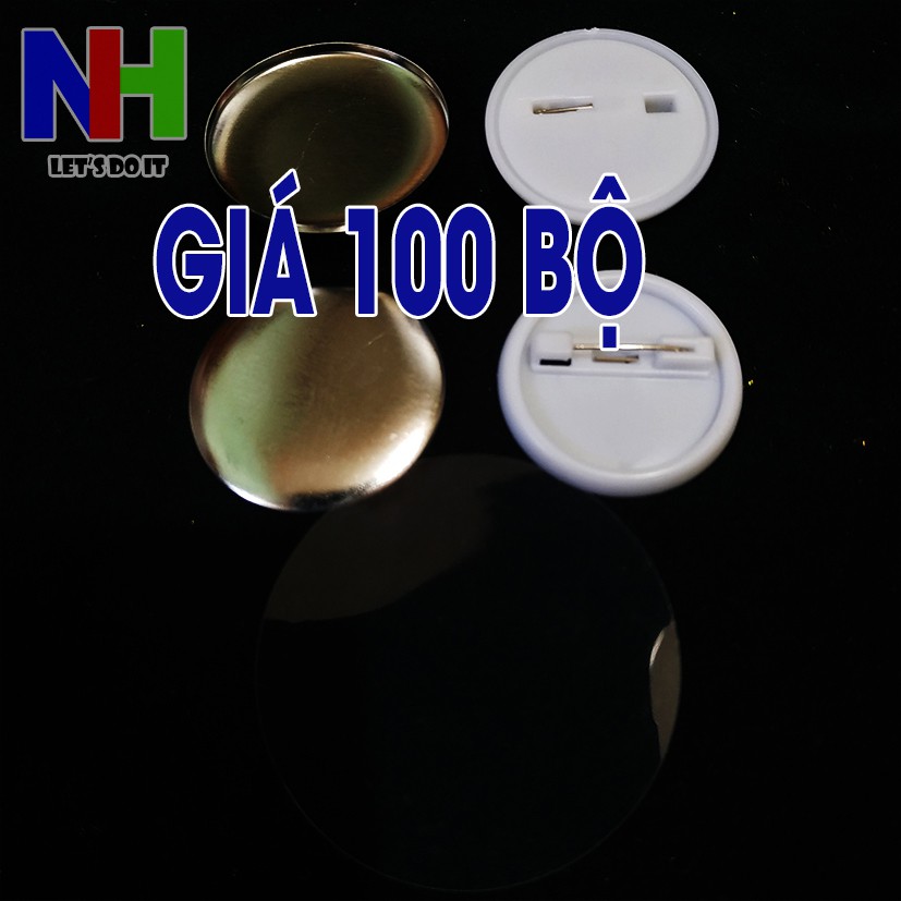 100 Phôi làm huy hiệu 3.2cm cài áo - balo