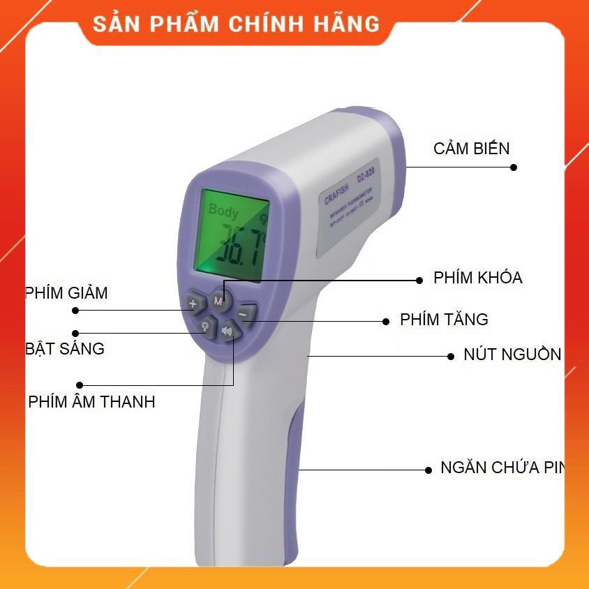 [BẢO HÀNH 12 THÁNG] Nhiệt kế hồng ngoại điện tử cảm ứng đo trán đo thân nhiệt cao cấp