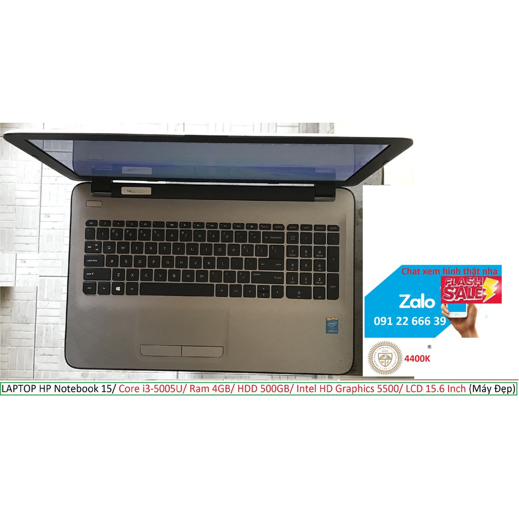 LAPTOP HP Notebook 15/ Core i3-5005U/ Ram 4GB/ HDD 500GB/ Intel HD Graphics 5500/ LCD 15.6 Inch (Máy Đẹp) | BigBuy360 - bigbuy360.vn