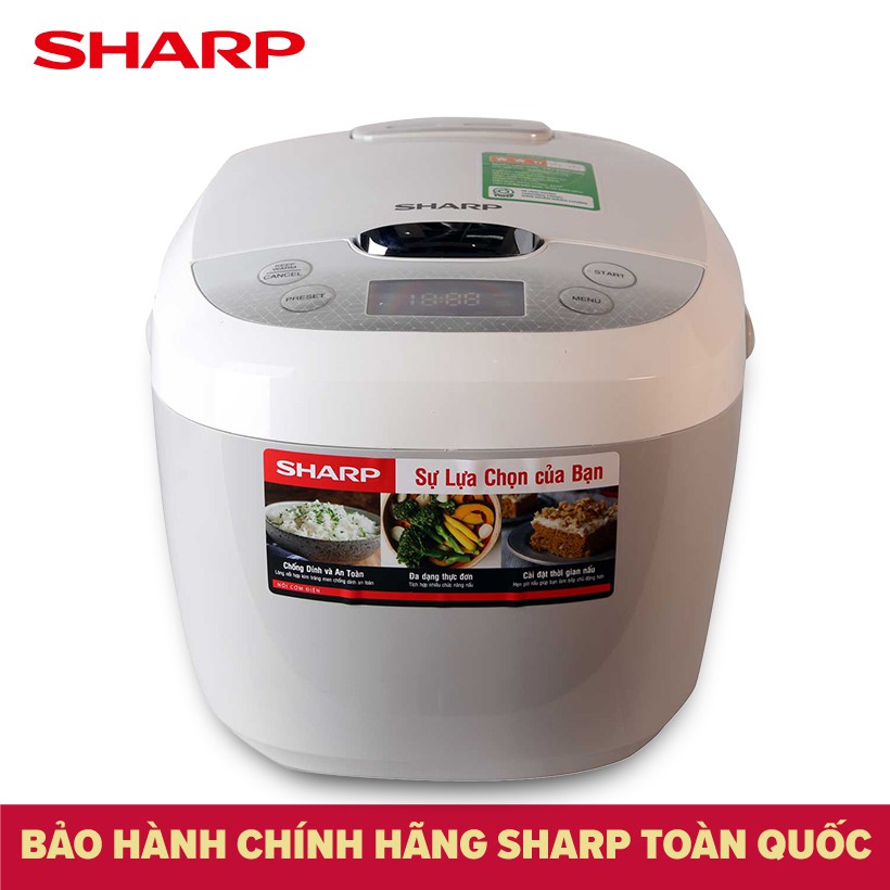 Nồi cơm điện tử Sharp KS-COM180EV-GY