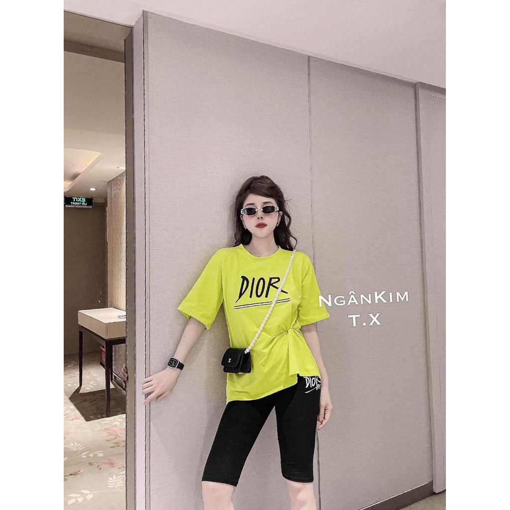 Sét áo phông Di or + quần legging lửng HARI0321 | BigBuy360 - bigbuy360.vn