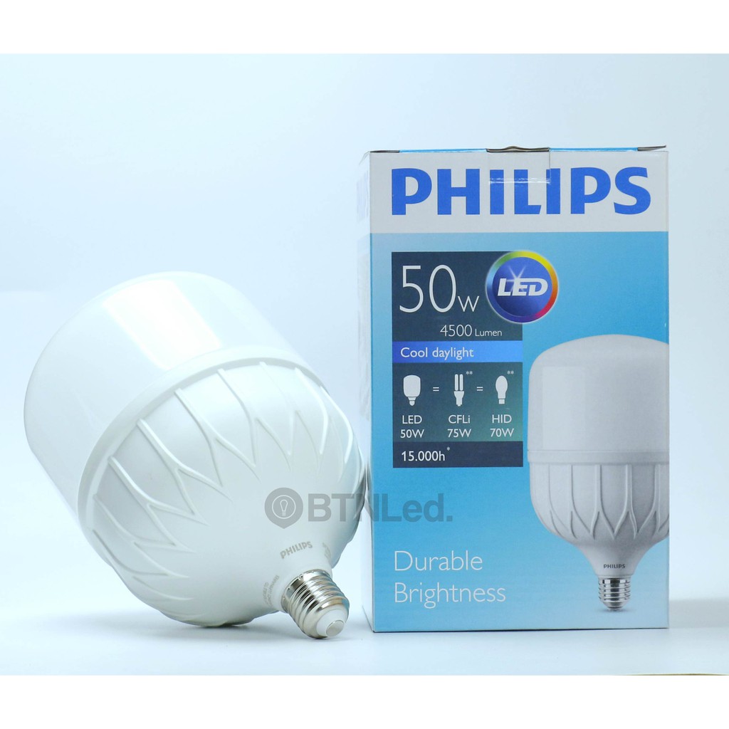 Bóng PHILIPS LED Bulb trụ 50W E27 - [HÀNG CHÍNH HÃNG] - Tiết kiệm điện, chất lượng ánh sáng cao | BigBuy360 - bigbuy360.vn