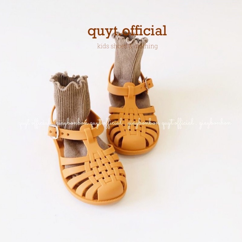 [Có sẵn] Sandal nhựa mềm mịn cho bé trai và bé gái tiệm nhà Quýt