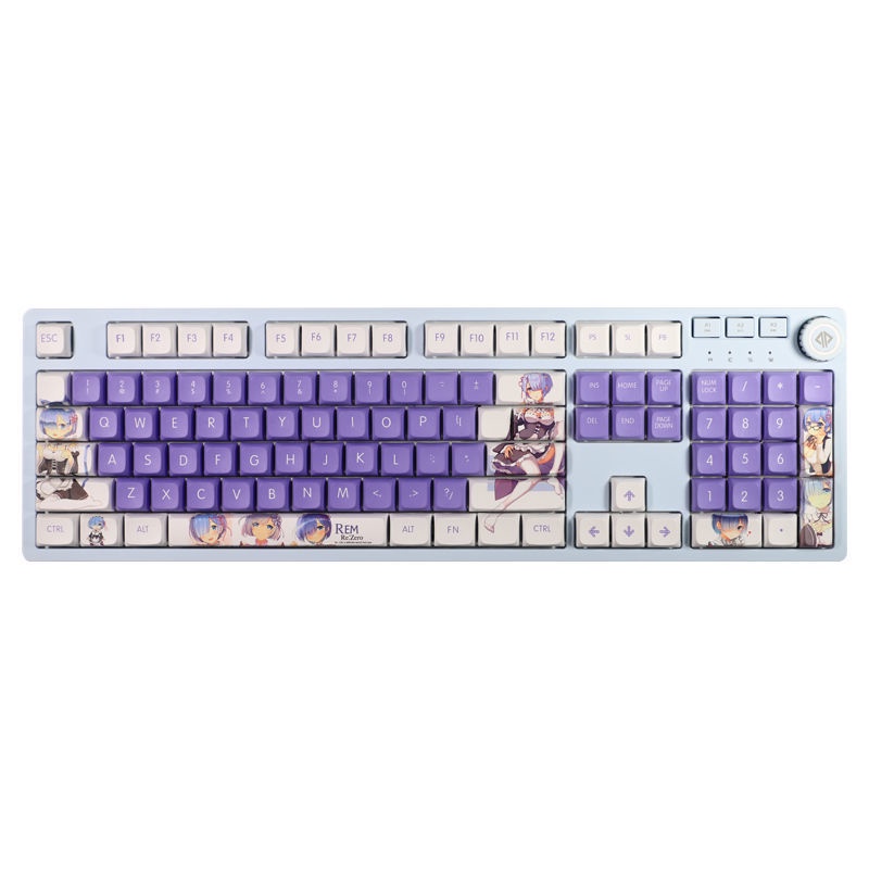 Rem Keycap XDA Hồ sơ Anime Chủ đề Keycap PBT Thuốc nhuộm Thăng hoa Bàn phím cơ Keycap 108 Phím