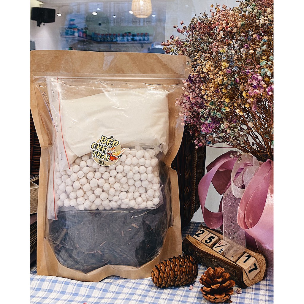 Set nguyên liệu pha trà sữa trân châu (25-30 Ly) - BẾP CHÈ THÁI | BigBuy360 - bigbuy360.vn