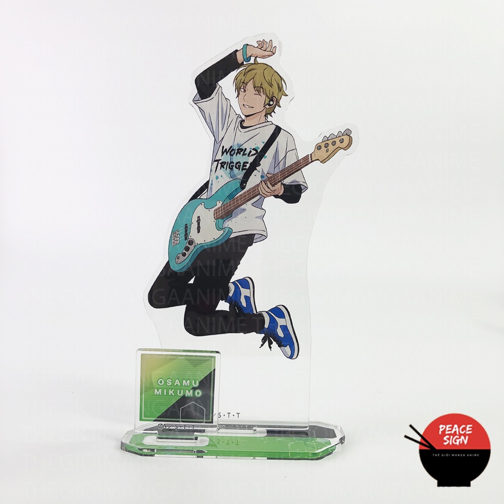 Standee WORLD TRIGGER ver BAN NHẠC Kỷ nguyên Trigger tượng acrylic standee anime mica chibi trang trí mô hình