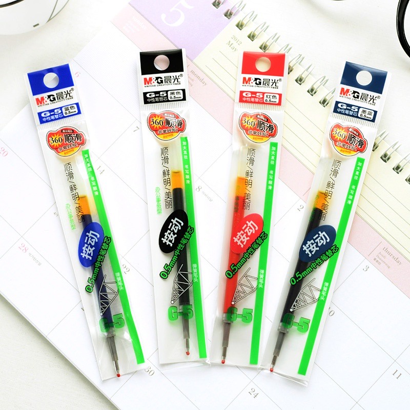 Ruột Bút Gel Bấm M&G G-5 0.5mm