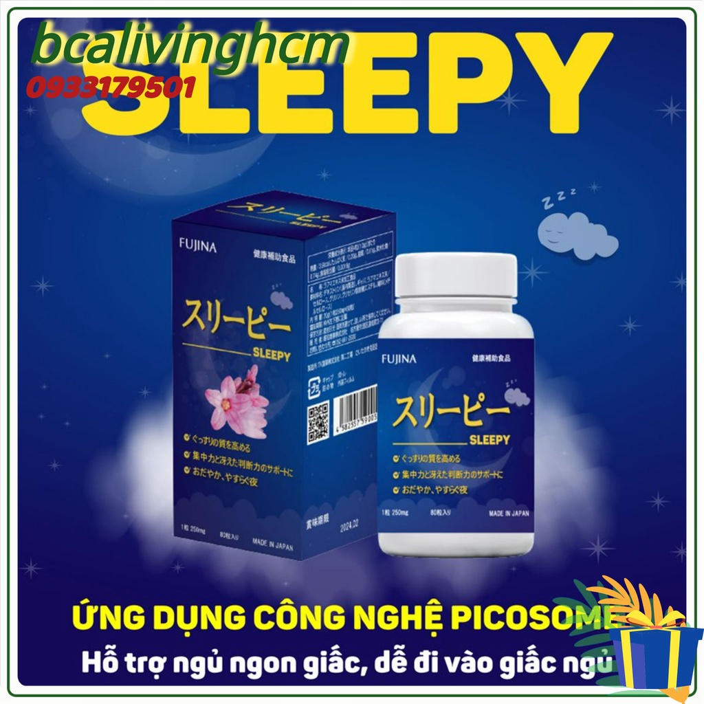 Viên ngủ ngon Sleepy Nhật Bản 80 viên – Giúp ngủ ngon ngủ sâu giấc  Hàng nhập khẩu nội địa Nhật Bản