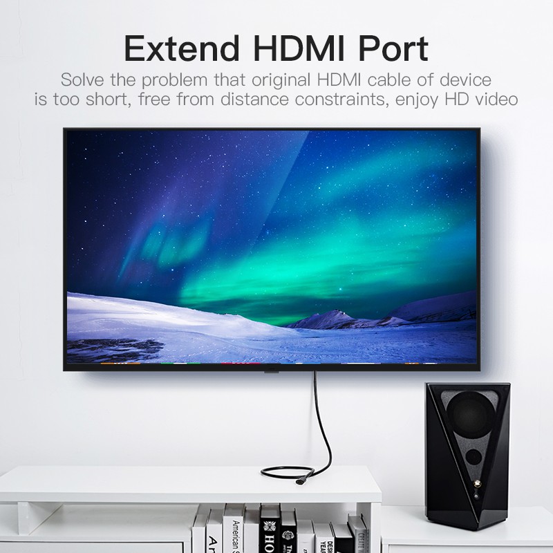 [Mã ELFLASH5 giảm 20K đơn 50K] Cáp nối dài HDMI Vention,hỗ trợ 3D, 2K,4k@30Hz , Dài 1.5m - 5m