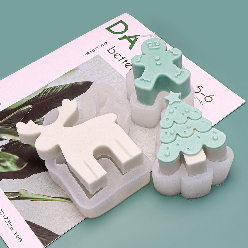 Khuôn Silicone Tạo Hình Làm Xà Phòng / Nến Hình Giáng Sinh